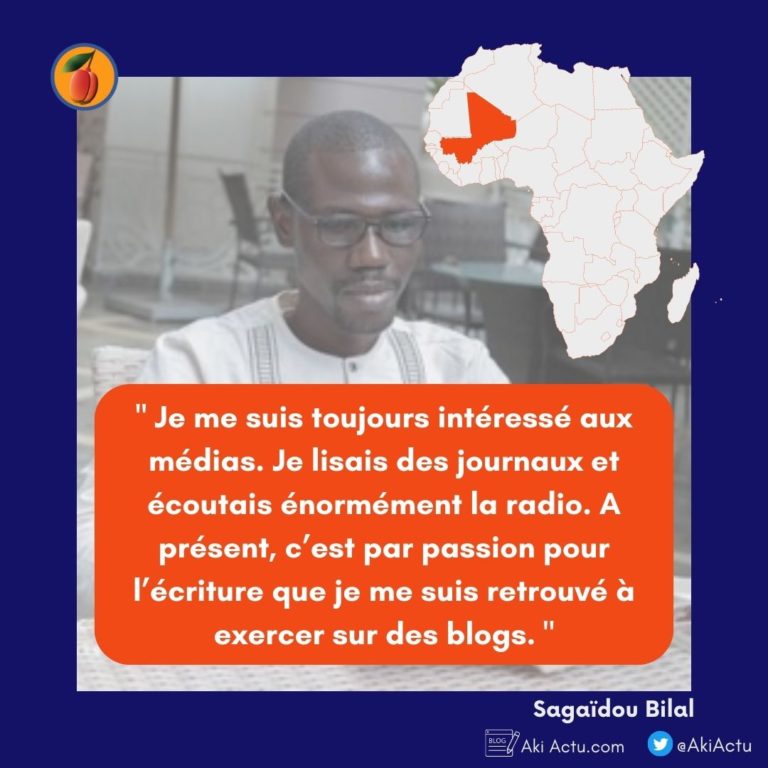 Portrait de BIlal Sagaïdou, journaliste de métier et fact-checker Malien pour le blog Benbere.